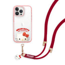 【Garmma】Hello Kitty-公仔吊飾扣環手機長背帶(手機掛繩)-50週年 紅-SANRIO 三麗鷗|台灣直送 (下單後3-5個工作天出貨)