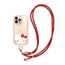【Garmma】Hello Kitty-造型手機扣環背帶(手機掛繩)-紅色-SANRIO 三麗鷗|台灣直送 (下單後3-5個工作天出貨)