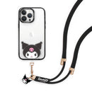 【Garmma】Kuromi 酷洛米-公仔吊飾扣環手機長背帶(手機掛繩)-酷黑款-SANRIO 三麗鷗|台灣直送 (下單後3-5個工作天出貨)