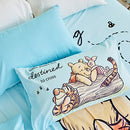 【Winnie the Pooh 小熊維尼】蜂蜜小事-藍 - 床單 - Disney 迪士尼|台灣製造 台灣直送