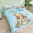 【Winnie the Pooh 小熊維尼】蜂蜜小事-藍 - 床單 - Disney 迪士尼|台灣製造 台灣直送