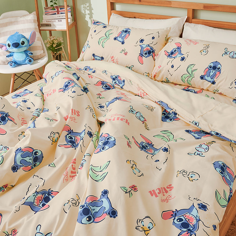 【Stitch 史迪奇】開心日光浴 -床單 - Disney 迪士尼|台灣製造 台灣直送