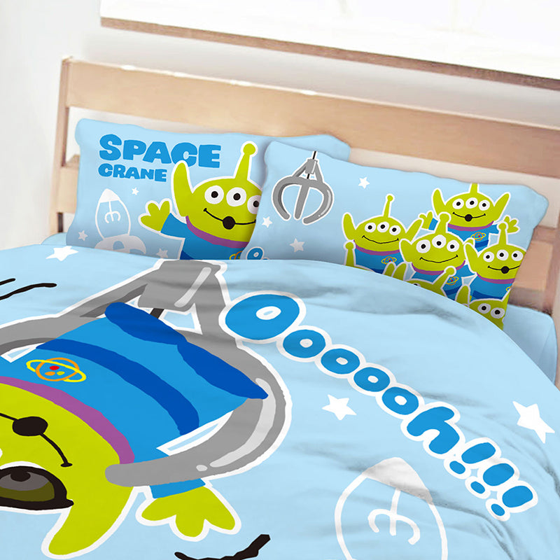 【三眼怪】太空娃娃機系列 單人床單+枕頭套 迪士尼|台灣製造 台灣直送 (預計7個工作天到貨)