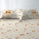 【Winnie the Pooh 小熊維尼】秋日漫步-米黃 - 床單 天絲 - Disney 迪士尼|台灣製造 台灣直送