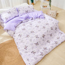 【Kuromi 酷洛米】小小花卉 - 薄被套/涼被/兩用被套 -  Sanrio 三麗鷗|台灣製造 台灣直送