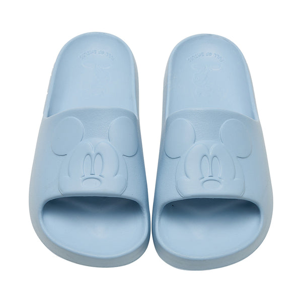 【米奇】厚底紓壓拖鞋-天藍 成人 迪士尼正版授權|台灣製造 台灣直送  (預計7個工作天到貨)