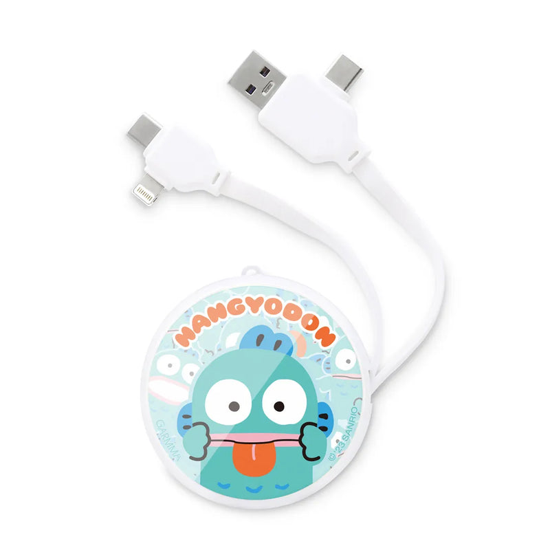 【Garmma】Hangyodon 人魚漢頓-PD快充多合一伸縮充電線-搞笑小可愛-水怪 醜魚-SANRIO 三麗鷗｜台灣直送 (下單後3-5個工作天出貨)