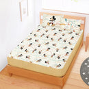 【Mickey 米奇】兜圈圈 卡其 - 床單 - Disney 迪士尼|台灣製造 台灣直送