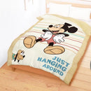 【Mickey 米奇】兜圈圈 卡其 - 薄被套/涼被/兩用被套 - Disney 迪士尼|台灣製造 台灣直送