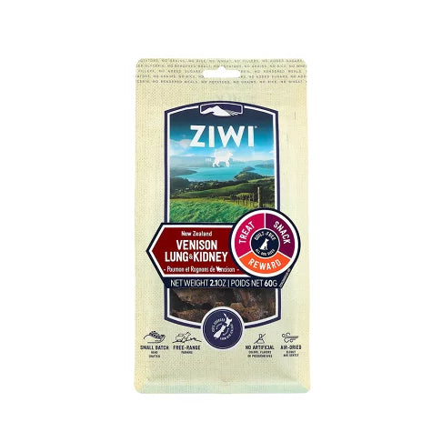 【ZIWI巔峰】鹿肺鹿腎 乖狗狗天然潔牙骨 60g (下單後3-5個工作天出貨)