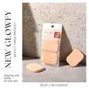 【永和三美人】Glowfy系列 抑菌亮彩粉撲/長方形 2入 (下單後3-5個工作天出貨)