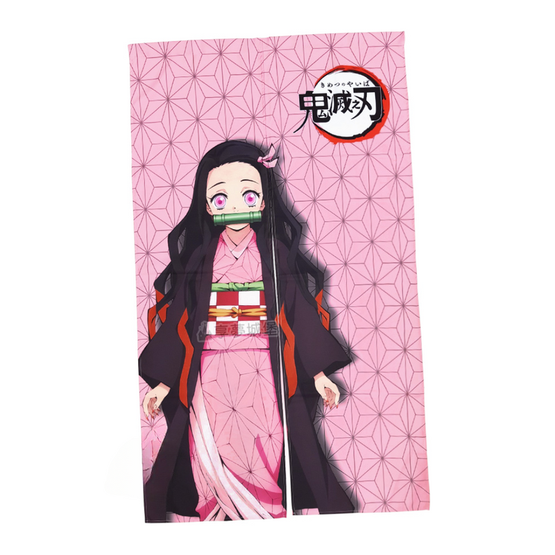 【鬼滅之刃】MIT長門簾85x150cm-鬼滅之刃 禰豆子-粉|台灣製造 台灣直送 (下單後3-5個工作天出貨)