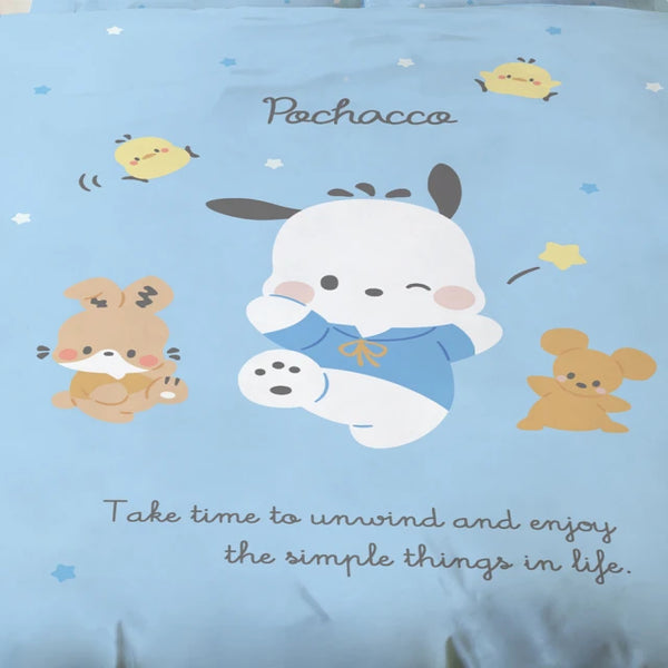 【Pochacco 帕恰狗】Happy time - 床單 - 三麗鷗 PC狗 |台灣製造 台灣直送