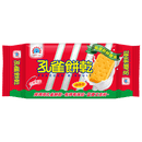 紅綠色包裝孔雀原味餅乾135克，正面顯示餅乾圖案和品牌標誌.