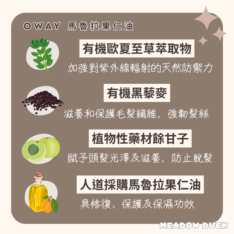 【Oway】護髮油系列 (下單後2-3個工作天出貨)