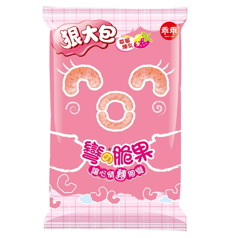 【乖乖】彎的脆果-草莓煉乳 75g (下單後2-3個工作天出貨)