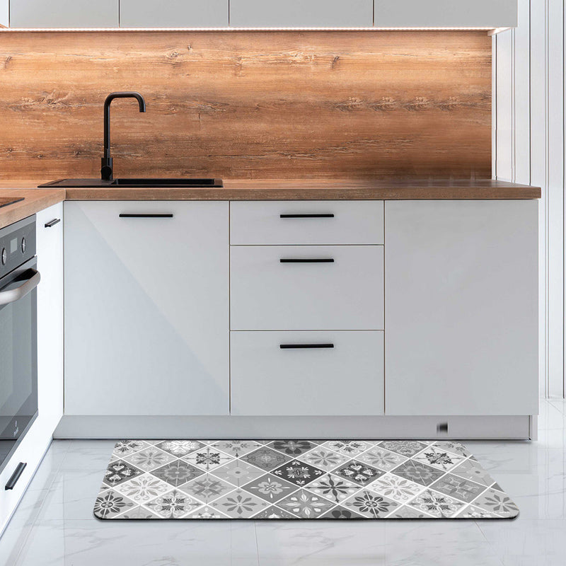 【Rubber Anne】軟式珪藻土廚房吸水地墊 花璽系列(120x50cm) (下單後3-5個工作天出貨)
