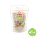 裕珍馨非油炸南瓜子沙其瑪，透明包裝可見方塊酥，綠色40入標示.