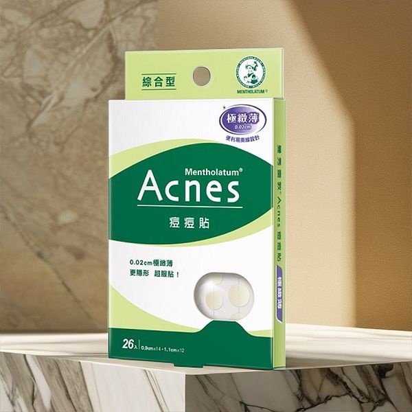 【Mentholatum 曼秀雷敦】ACNES 痘痘貼-極致薄綜合型(0.9cmx14入+1.1cmx12入)