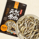 汪喵星球天然原肉凍乾爆蛋柳葉魚40g包裝及盤裝凍乾柳葉魚零食.