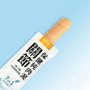 汪喵星球關節保健純肉泥單包裝，白底黑字，橘色封口，軟質肉泥狀態.