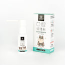汪喵星球犬貓潔牙護理酵素噴劑30ml，貓咪插畫包裝，清新口氣配方.