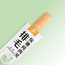 汪喵星球排毛保健純肉泥單包裝，白色簡約包裝配橙色肉泥條.