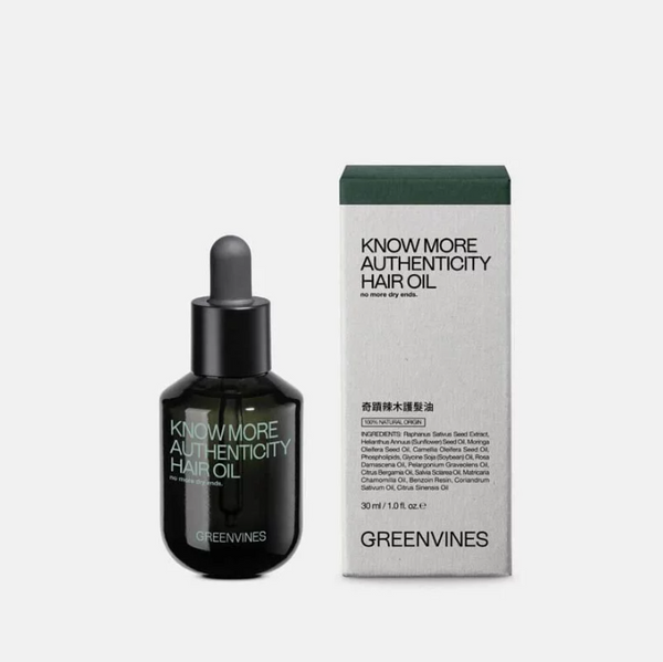 【Greenvines 綠藤生機】奇蹟辣木護髮油 30ml (無矽靈的髮尾油保養)