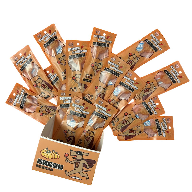 【派庫廚房】SuperLoliipop 超狗能量棒 南瓜雞肉口味 (下單後3-5個工作天出貨)