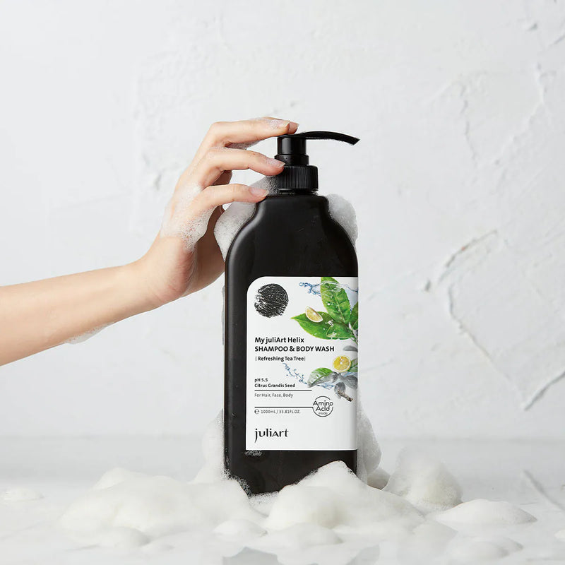 【Juliart 覺亞】三合一洗髮沐浴露－沁涼茶樹 1000ml (下單後3-5個工作天出貨)