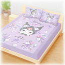 【Kuromi 酷洛米】酷迷花漾 - 床單 - Sanrio 三麗鷗 |台灣製造 台灣直送