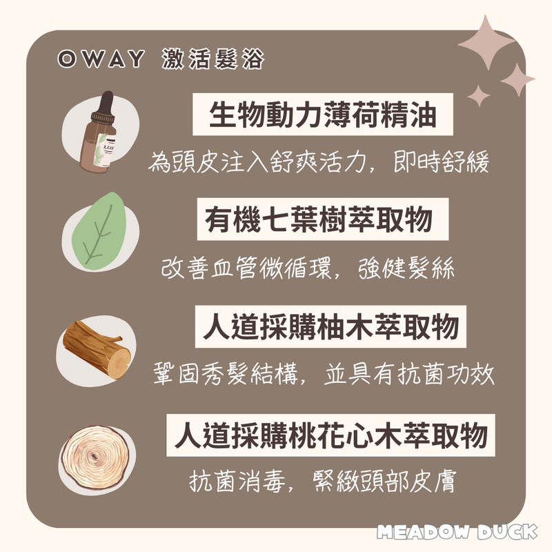 【Oway】激活髮浴 (下單後2-3個工作天出貨)