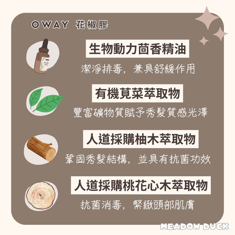 【Oway】花椒膠 150ml (下單後2-3個工作天出貨)