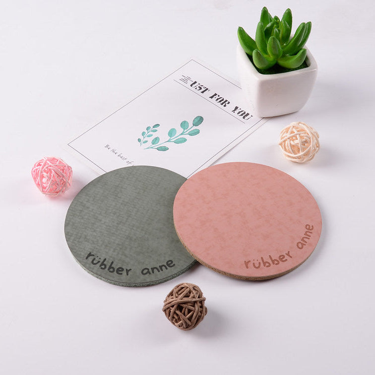 【Rubber Anne】軟式珪藻土圓形杯墊(10x10cm) (下單後3-5個工作天出貨)
