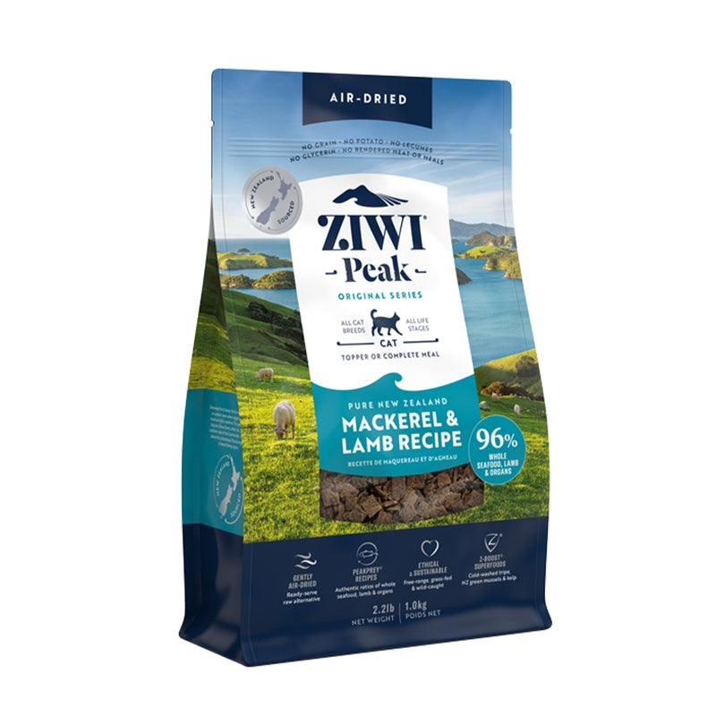 【ZIWI 巔峰】經典系列96%鮮肉貓糧-鯖魚羊肉 1kg (下單後3-5個工作天出貨)