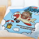 【LINE FRIENDS】飛行俱樂部 - 薄被套/涼被/兩用被套 - LINE FRIENDS 熊大|台灣製造 台灣直送