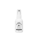 白色噴霧瓶附黑色噴頭，瓶身印有「ODOR ELIMINATOR」字樣及簡約卡通圖案.