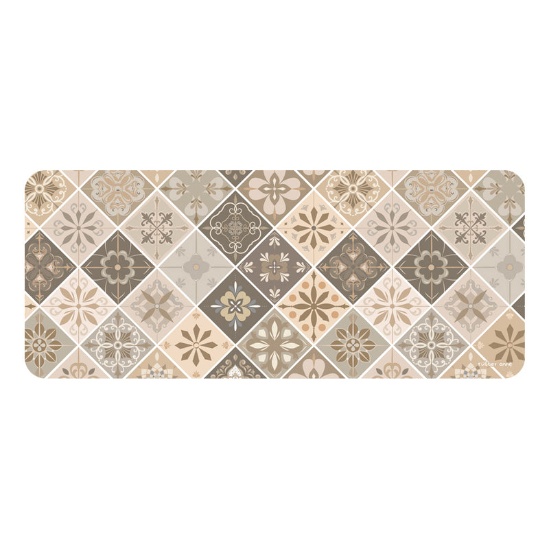 【Rubber Anne】軟式珪藻土廚房吸水地墊 花璽系列(120x50cm) (下單後3-5個工作天出貨)