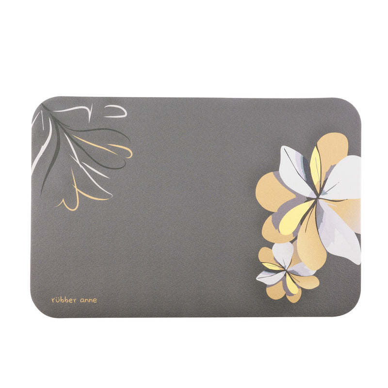 【Rubber Anne】軟式珪藻土吸水地墊 風韻之境 (60x40cm) (下單後3-5個工作天出貨)