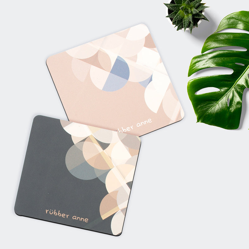 【Rubber Anne】軟式珪藻土吸水杯墊 沐光系列(10x10cm) (下單後3-5個工作天出貨)