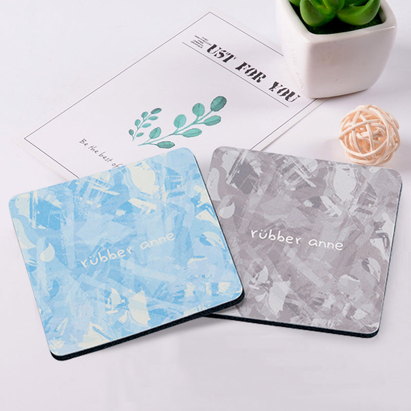 【Rubber Anne】軟式珪藻土吸水杯墊 桐霧之語(10x10cm) (下單後3-5個工作天出貨)