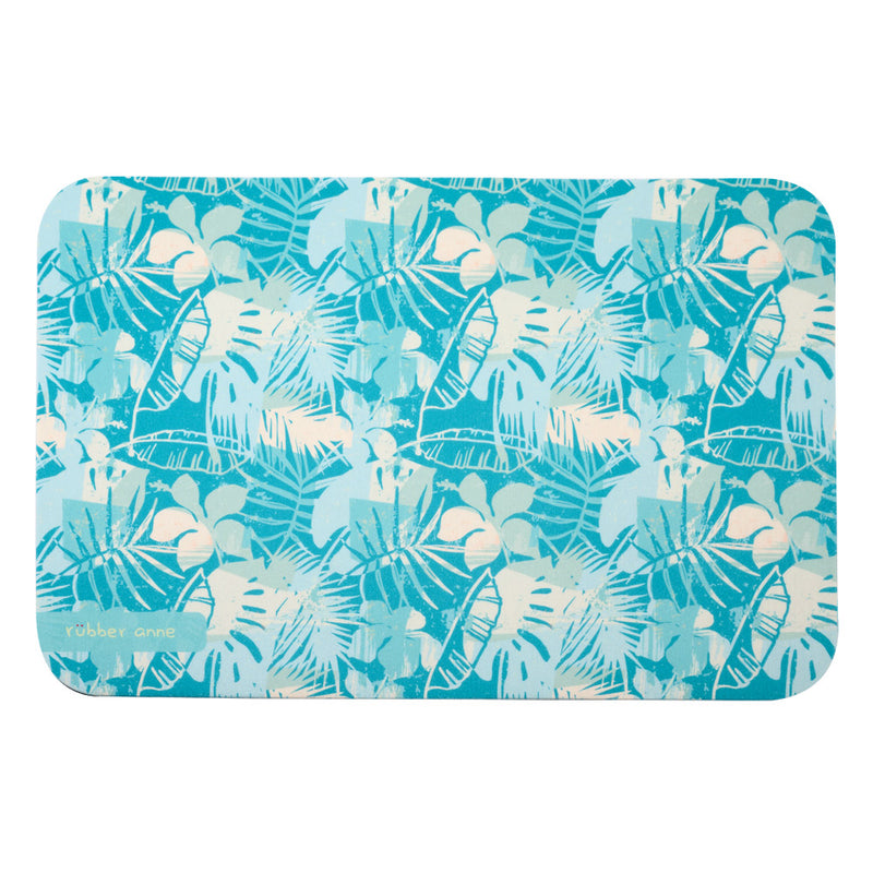 【Rubber Anne】軟式珪藻土吸水地墊 蘊綠花園 (60x40cm) (下單後3-5個工作天出貨)