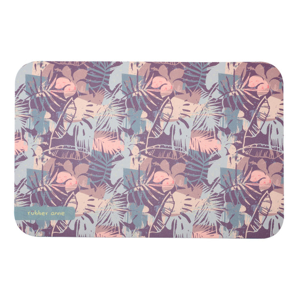 【Rubber Anne】軟式珪藻土吸水地墊 蘊綠花園 (60x40cm) (下單後3-5個工作天出貨)