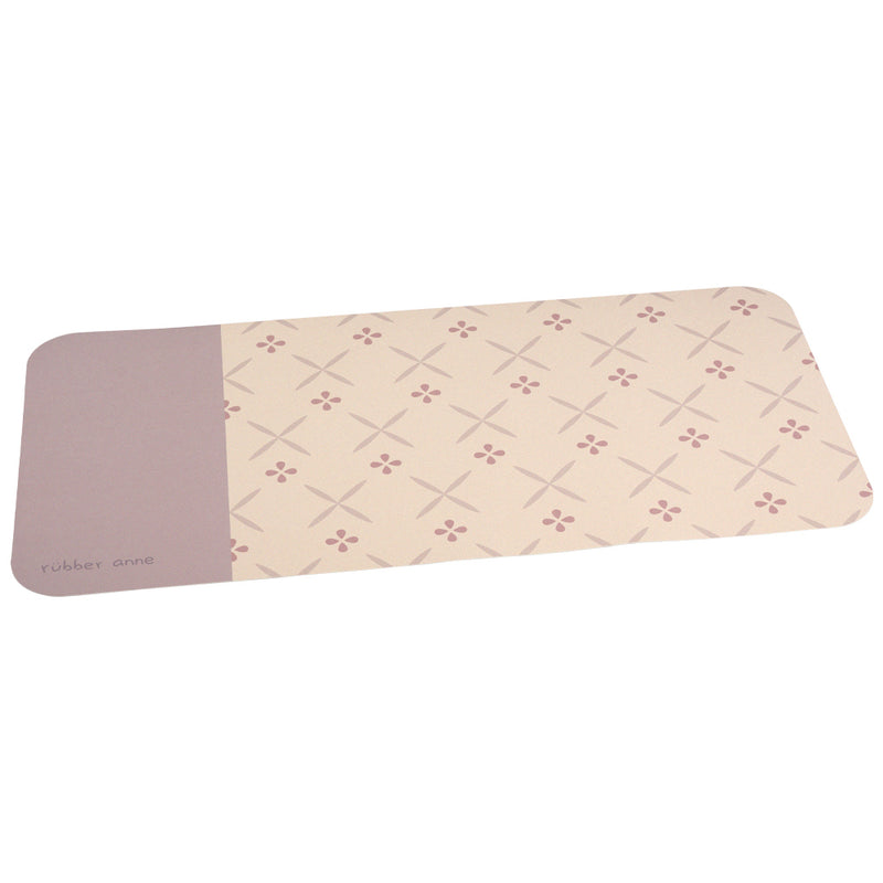 【Rubber Anne】軟式珪藻土吸水地墊 花磚歲月(80x38cm) (下單後3-5個工作天出貨)