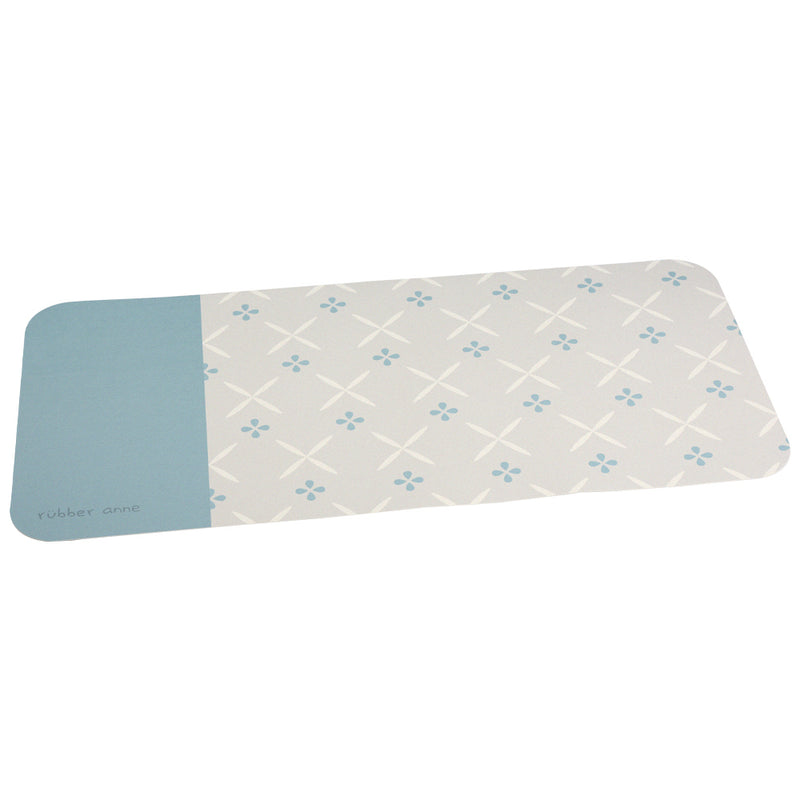 【Rubber Anne】軟式珪藻土吸水地墊 花磚歲月(80x38cm) (下單後3-5個工作天出貨)