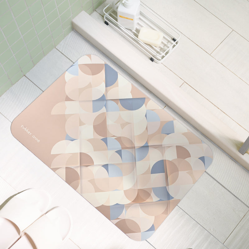 【Rubber Anne】軟式珪藻土吸水地墊 沐光系列(60x40cm) (下單後3-5個工作天出貨)