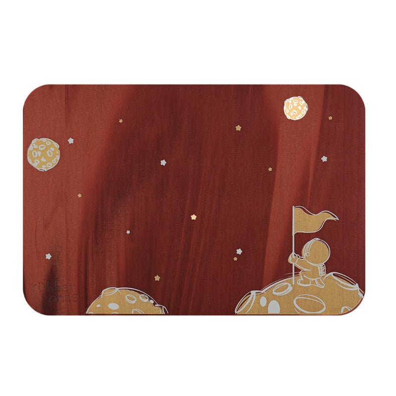 【Rubber Anne】夜光版 軟式珪藻土吸水地墊 星際流浪(60x40cm) (下單後3-5個工作天出貨)