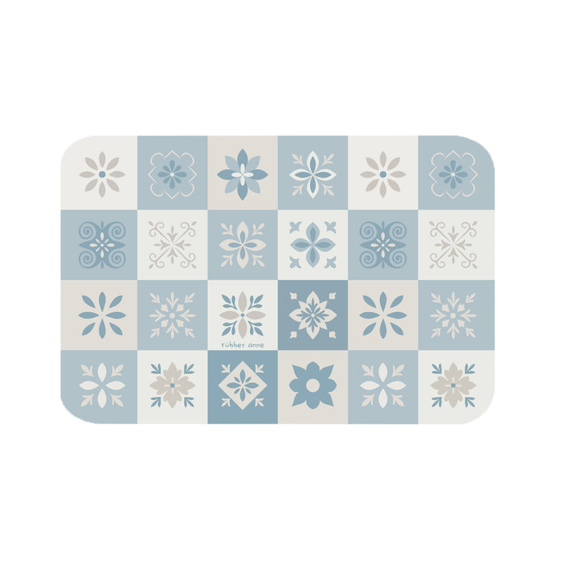 【Rubber Anne】軟式珪藻土吸水地墊 花璽系列 (60x40cm) (下單後3-5個工作天出貨)