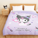 【Kuromi 酷洛米】妝酷女孩 - 薄被套/涼被/兩用被套 - Sanrio 三麗鷗 |台灣製造 台灣直送