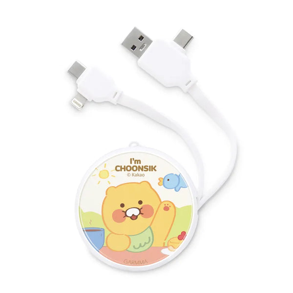 【Garmma】KAKAO FRIENDS-PD快充多合一伸縮充電線-早安春植｜台灣直送 (下單後3-5個工作天出貨)